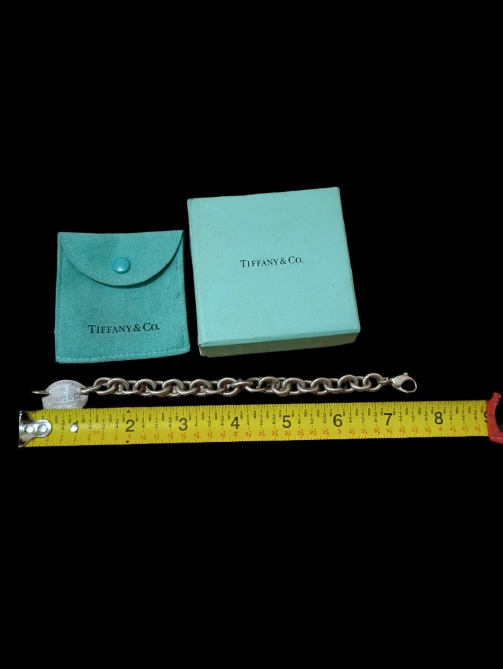 Tiffany & Co. Return to Tiffany Oval Tag Bracelet 925 Sterling Silver - Picture 3 of 4